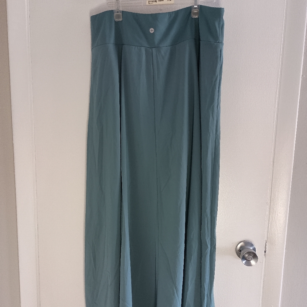 Halara Breezeful High Waisted High Low Ruffle 2-in-1 Flowy Maxi Skirt 1X